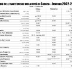 Sante Messe Città di Gorizia – Orario Invernale 2022/2023